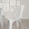Merrick Lane Banks Indoor/Outdoor Stacking Metal Dining Chair with Single Slat Back and Distressed Powder Coated Finish